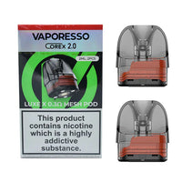 Vaporesso LUXE X Corex 2.0 Mesh Replacement Pods - 2pack - The Ace Of Vapez