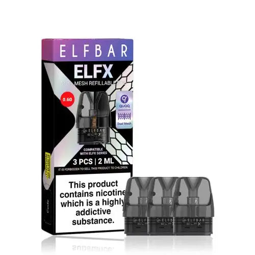 ELFBAR ELFX Dual Mesh Replacement Pods - 3PK - The Ace Of Vapez