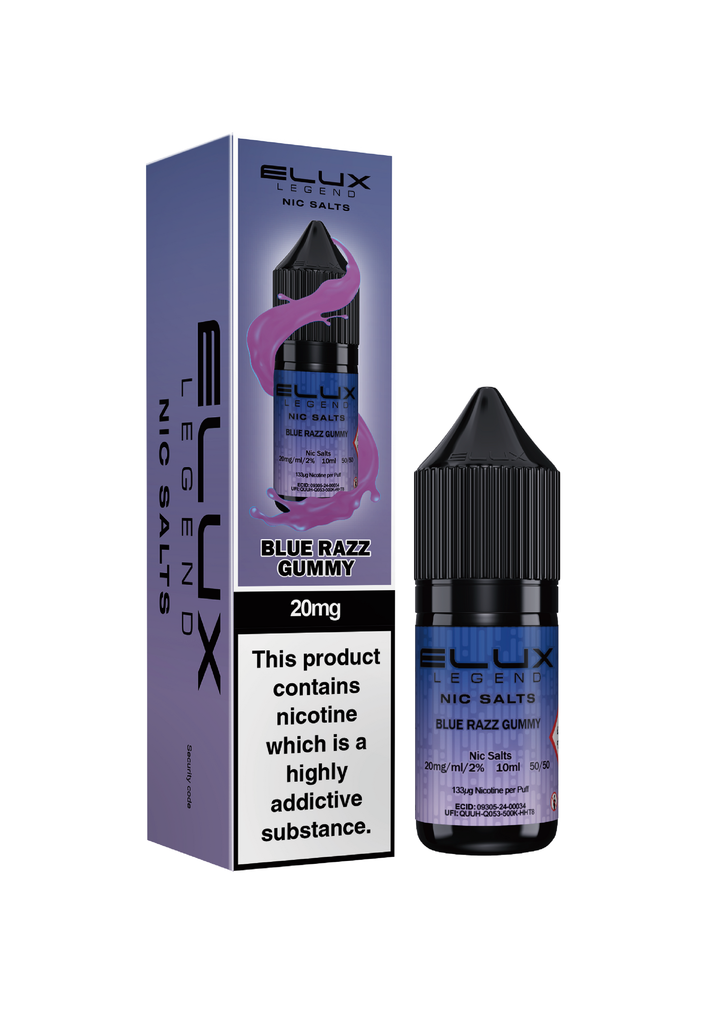 Elux Legend Blue Razz Gummy 10ml