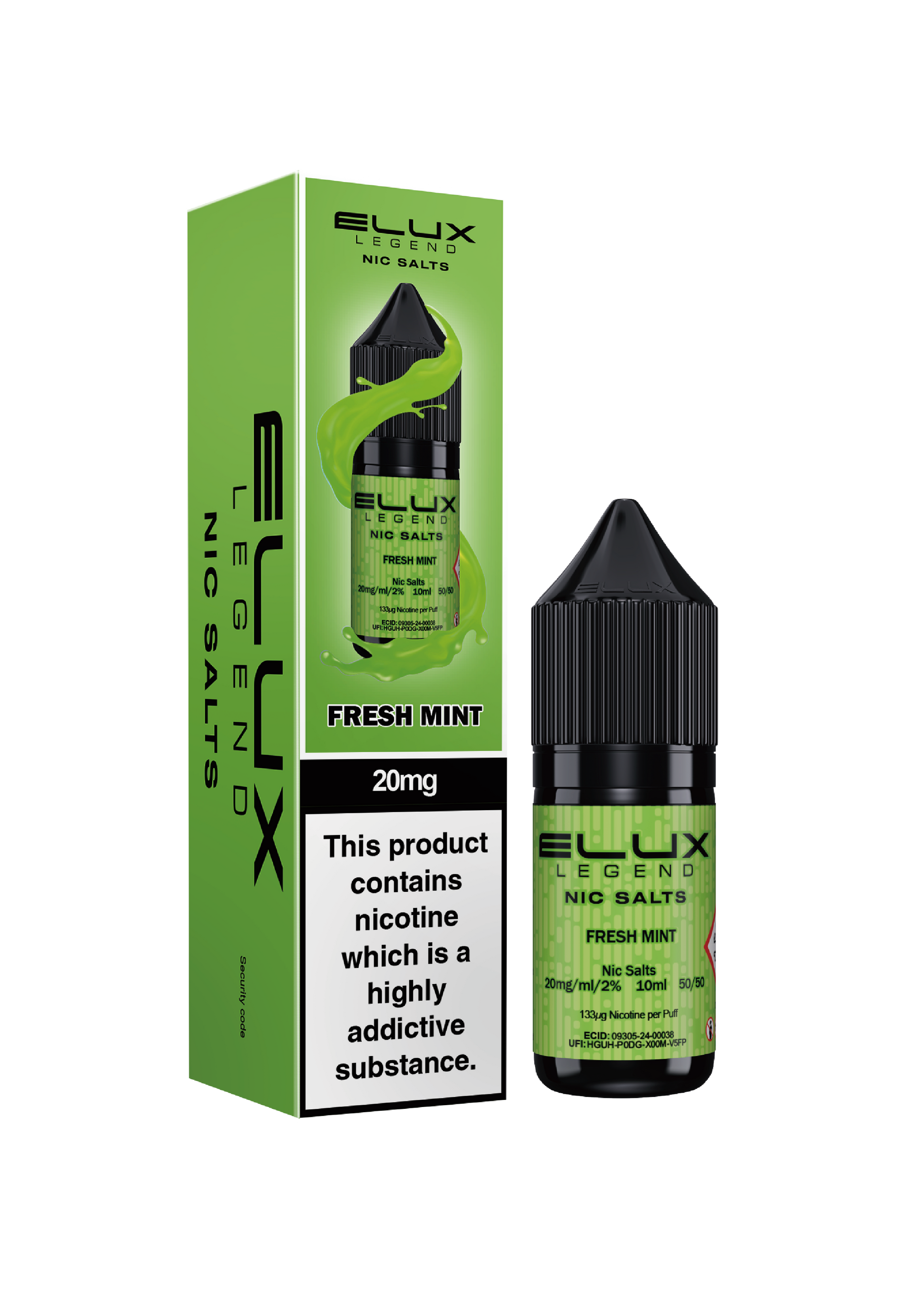 Elux Legend Nic Salt 10ml Fresh Mint | The Ace of Vapez