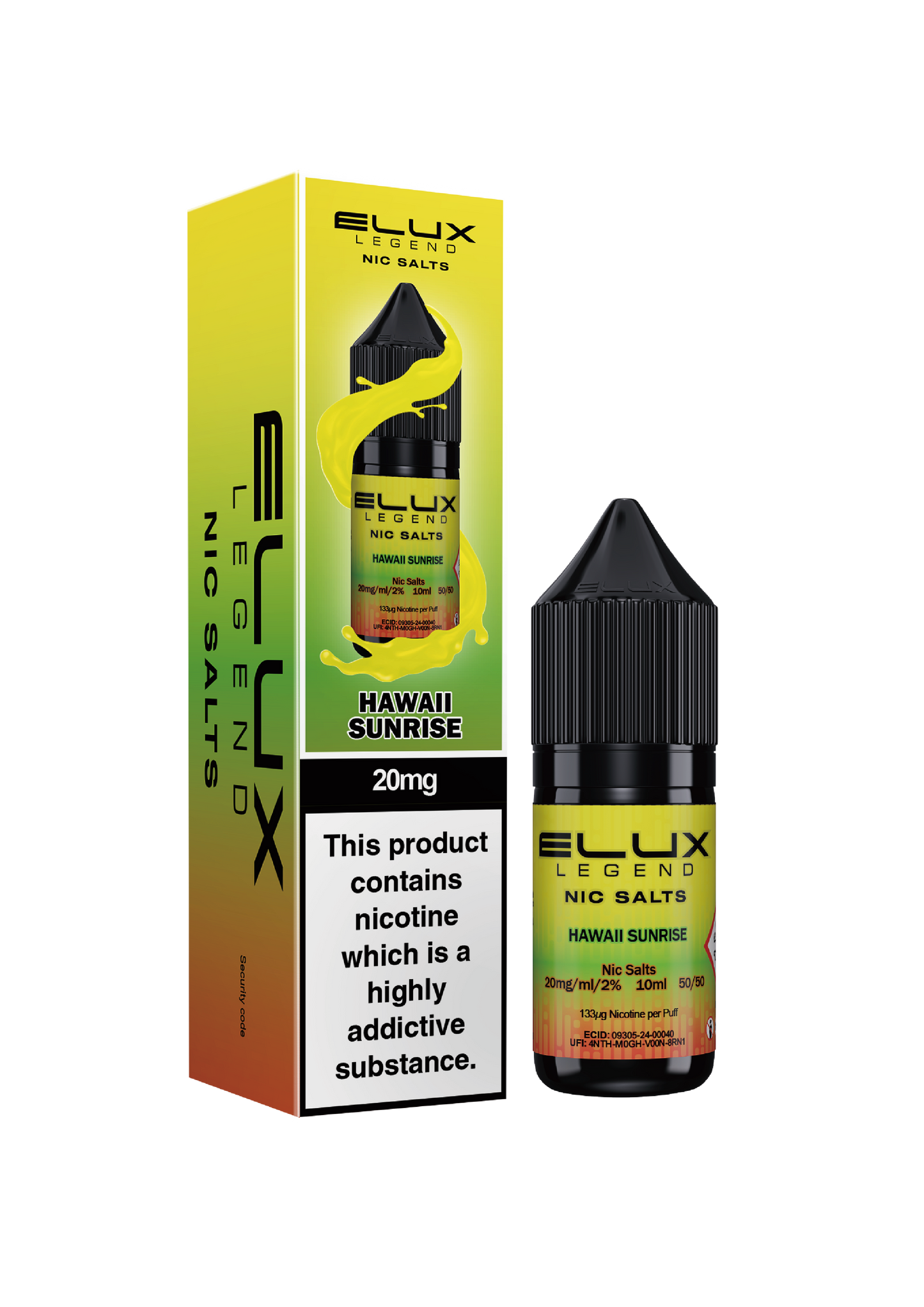 Elux Legend Nic Salts 10ml Hawaii Sunrise | The Ace of Vapez