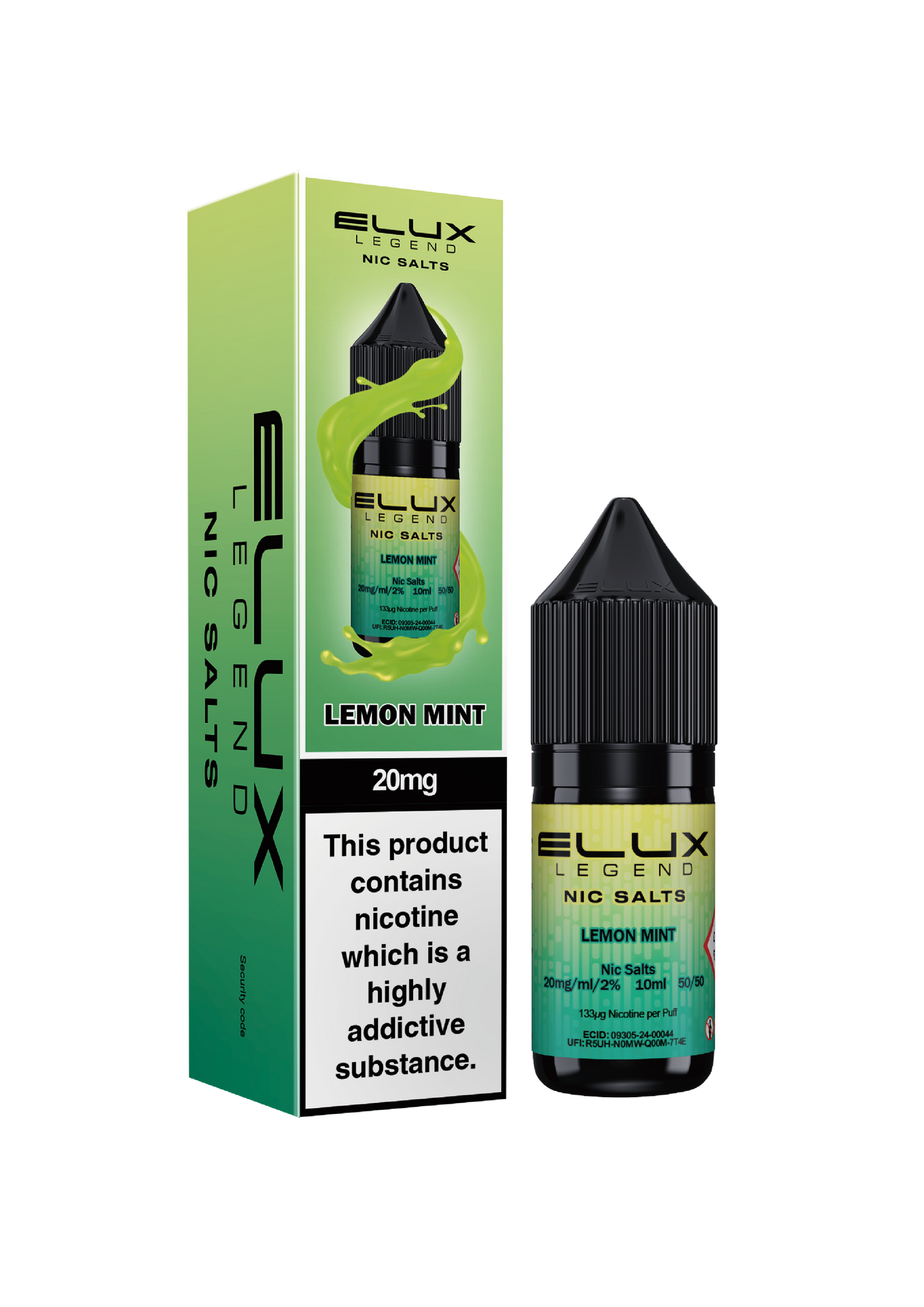 Elux Legend Nic Salts 10ml Lemon Mint | The Ace of Vapez