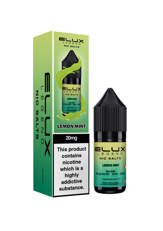 Elux Legend Nic Salts 10ml Lemon Mint | The Ace of Vapez