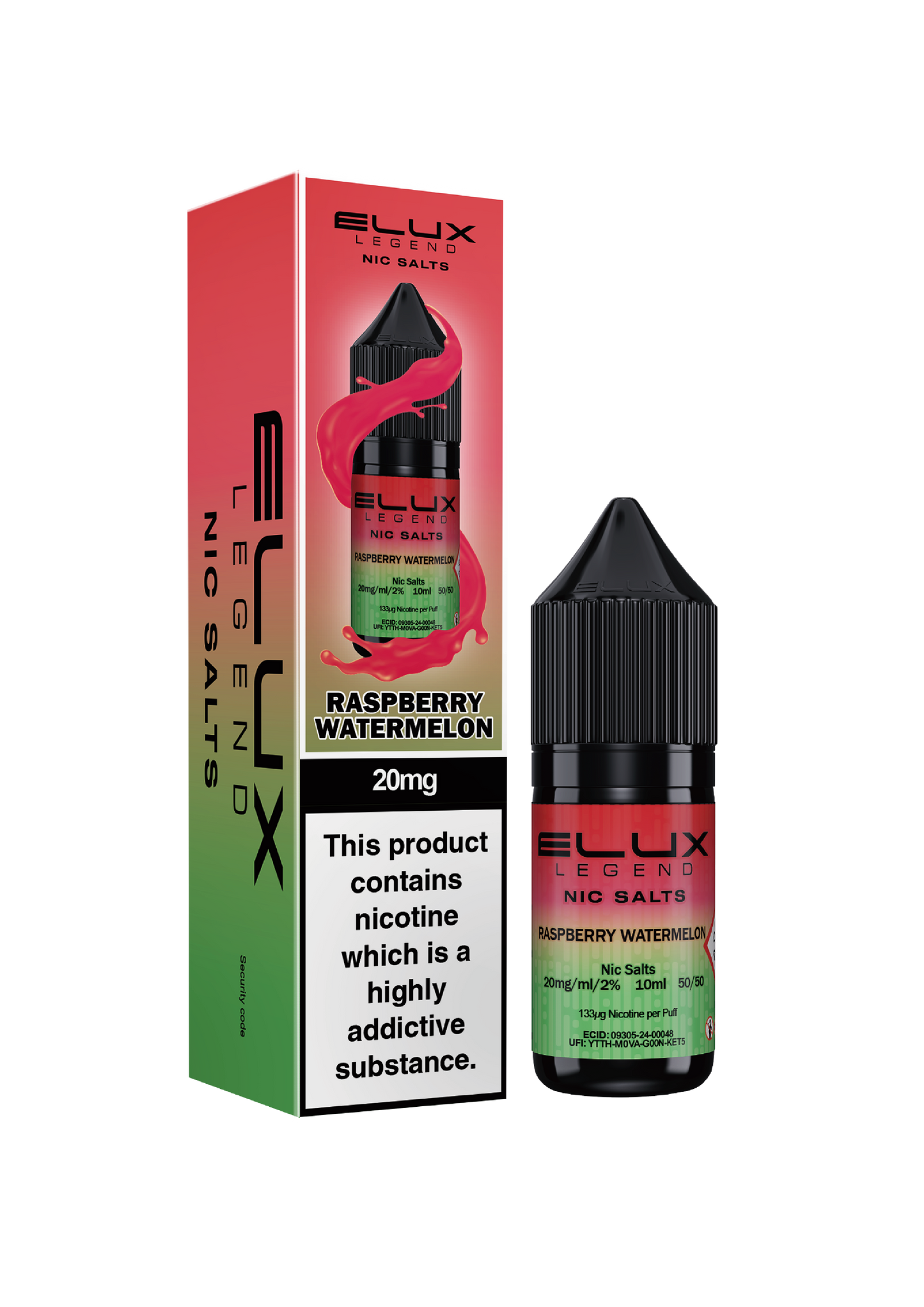 Elux Legend Nic Salts 10ml Raspberry Watermelon | The Ace of Vapez