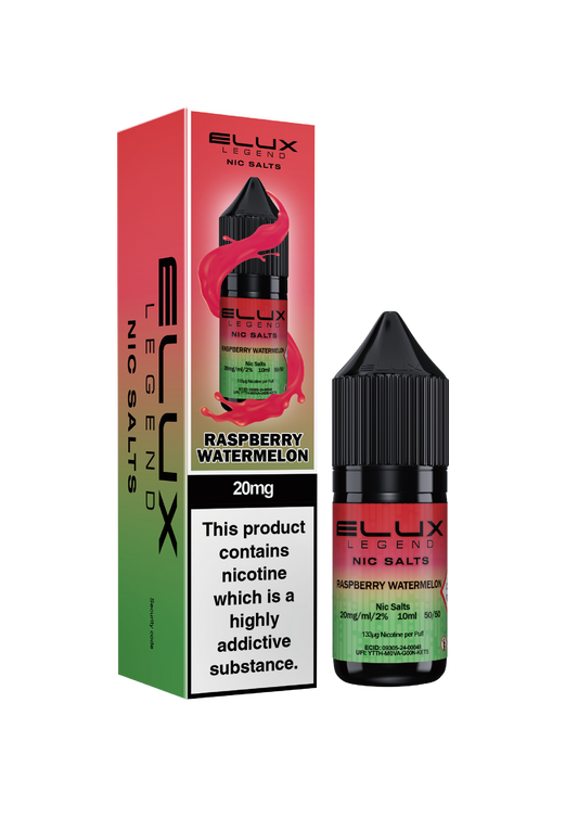 Elux Legend Nic Salts 10ml Raspberry Watermelon | The Ace of Vapez