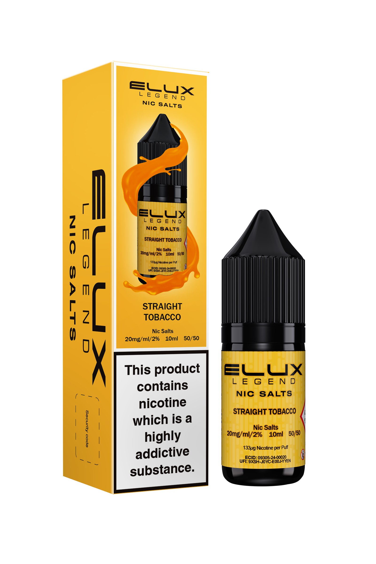 Elux Legend Straight Tobacco Nic Salt 10ml - The Ace Of Vapez