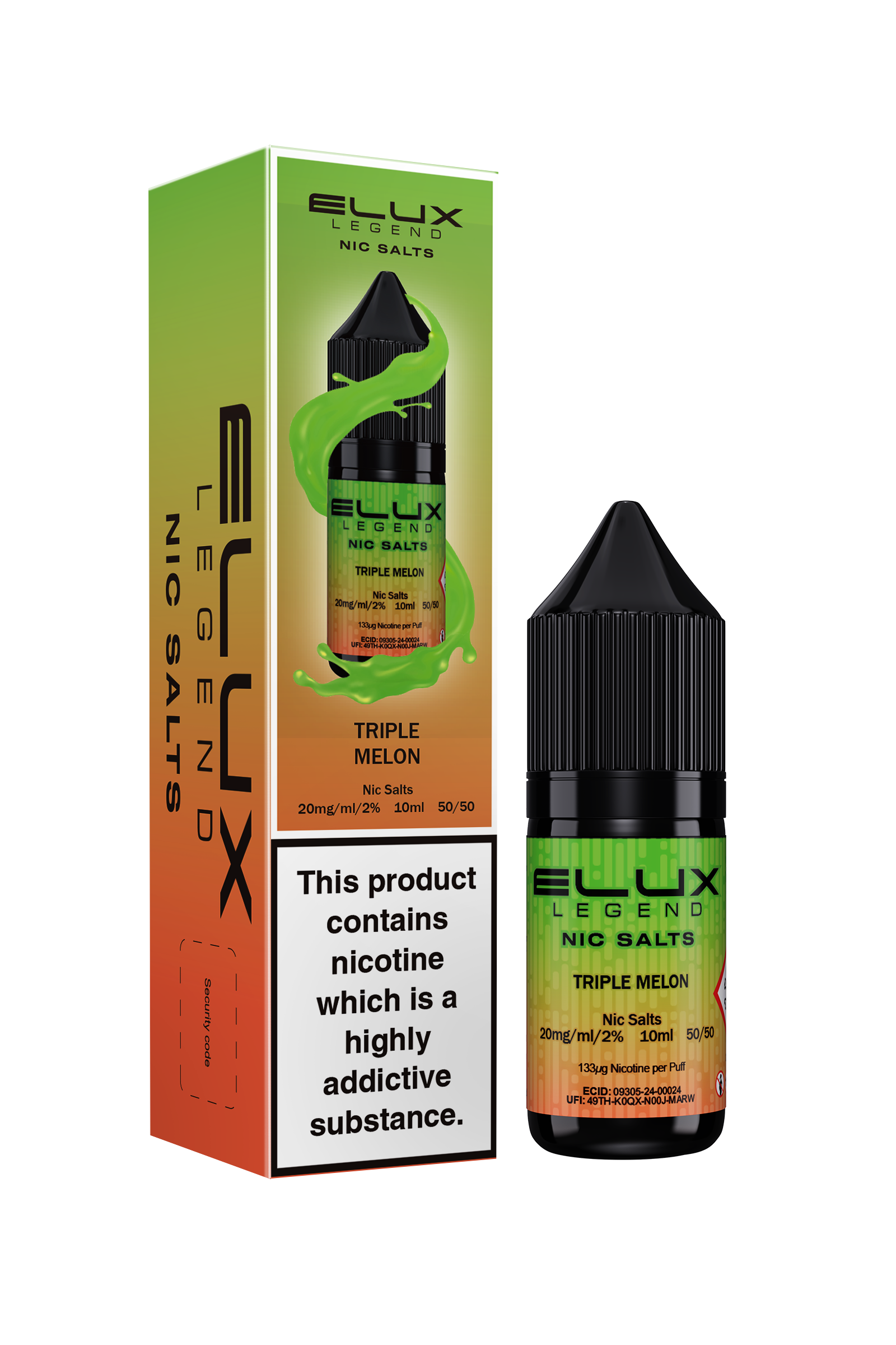 Elux Legend Triple Melon Nic Salt 10ml - The Ace Of Vapez