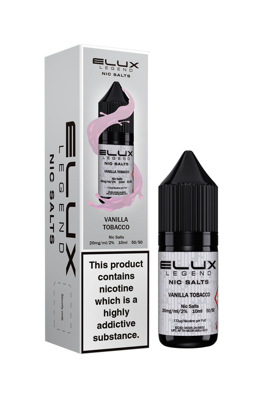 Elux Legend Vanilla Tobacco Nic Salt 10ml - The Ace Of Vapez