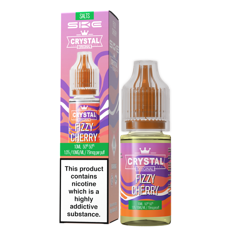 SKE Crystal Bar Salts 10ml V2 Fizzy Cherry - The Ace Of Vapez