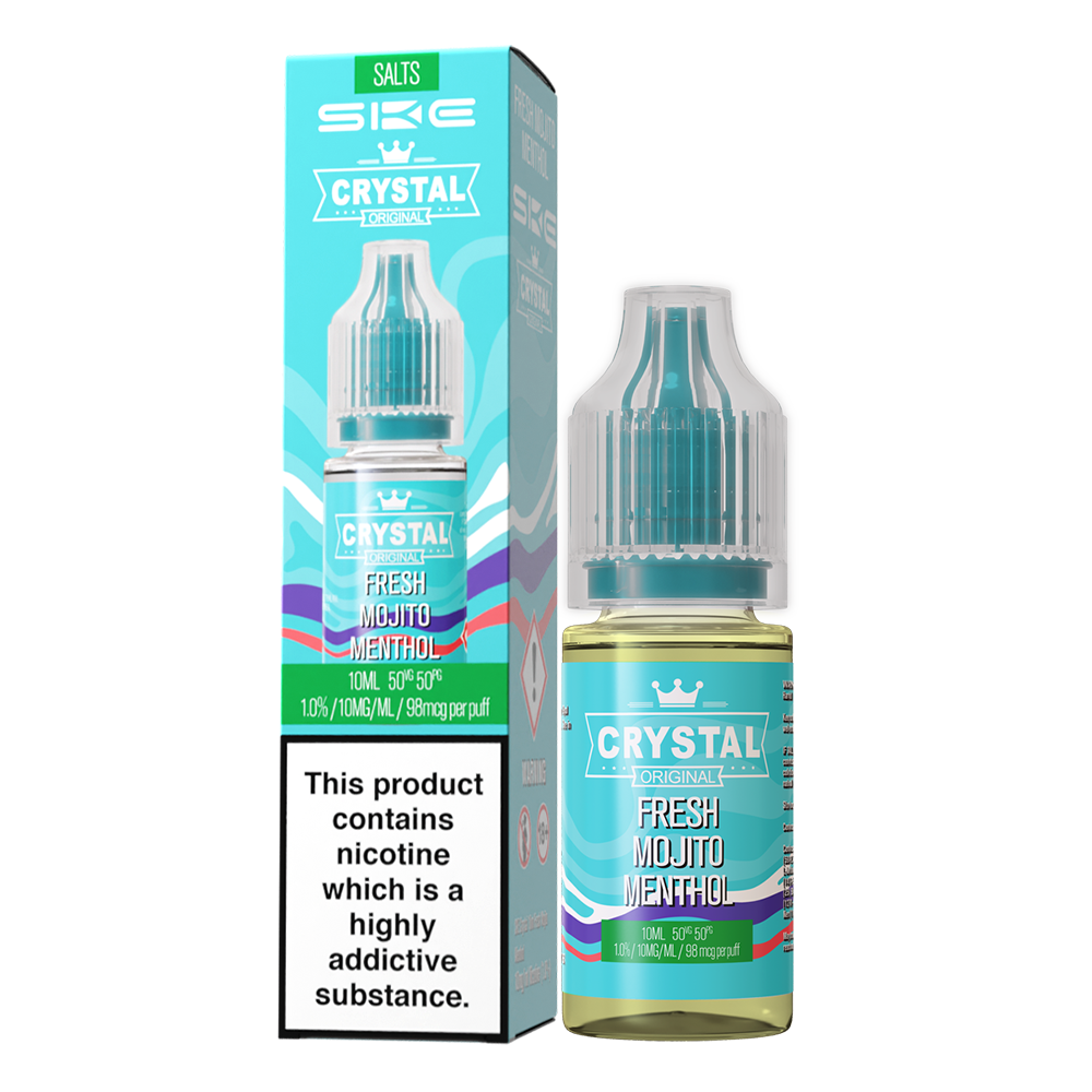 SKE Crystal Bar Salts 10ml V2 Fresh Menthol Mojito - The Ace Of Vapez