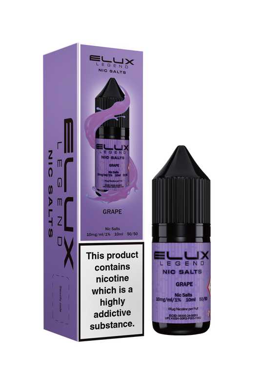 Elux Legend Grape Nic Salt 10ml - The Ace Of Vapez