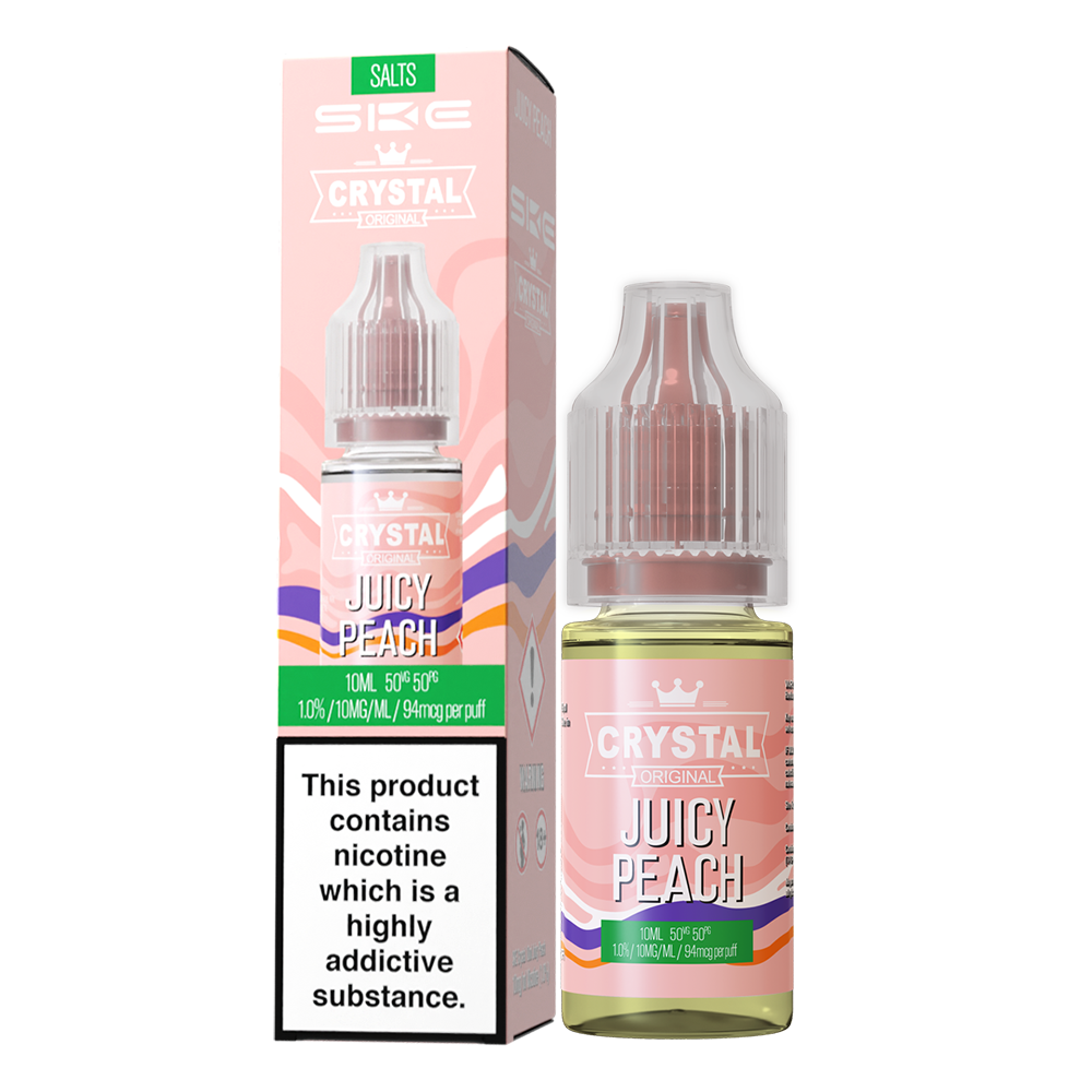 SKE Crystal Bar Salts 10ml V2 Juicy Peach - The Ace Of Vapez