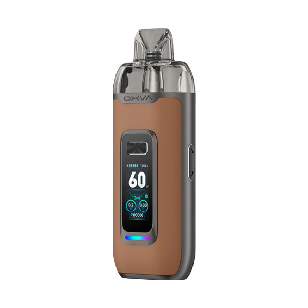 Oxva VPrime Vape Kit Brown Leather | The Ace Of Vapez