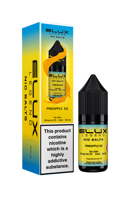 Elux Legend Pineapple Ice Nic Salt 10ml - The Ace Of Vapez