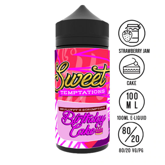 Sweet Temptations Birthday Cake 100ml Shortfill