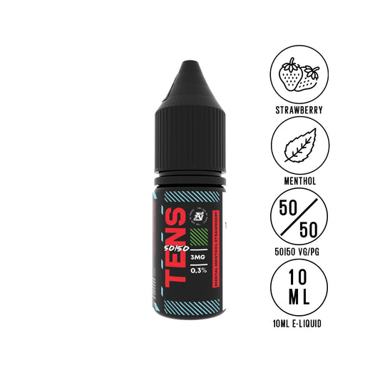 Tens Mental Menthol Strawberry 10ml