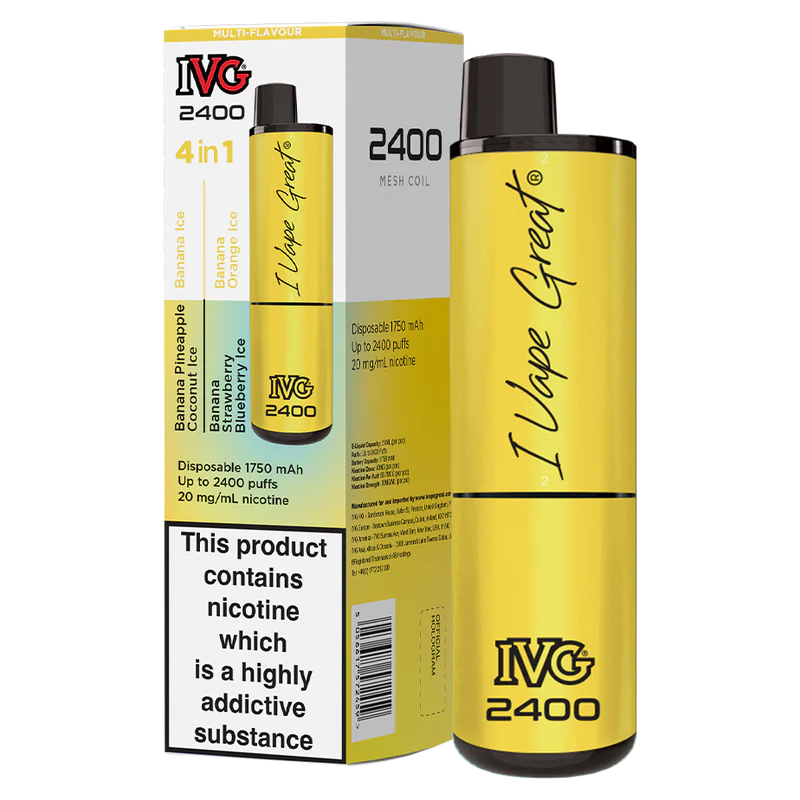 IVG 2400 Puffs Multi Flavour Disposable Vape - The Ace Of Vapez