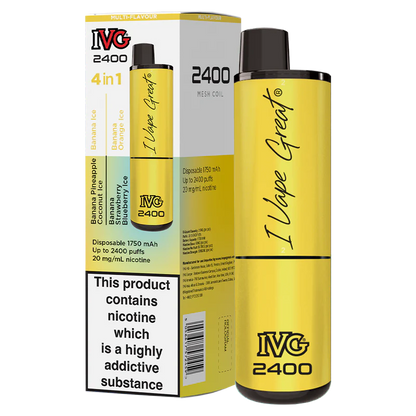 IVG 2400 Puffs Multi Flavour Disposable Vape - The Ace Of Vapez